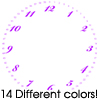 Thumbnail 14 Bickham Font Clock Faces For Cafepress Clocks