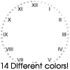Thumbnail 14 Roman Numerals Clock Faces For Cafepress Clocks